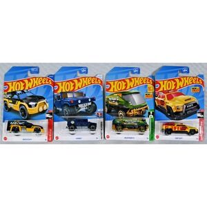 NEW Lot of 4 Hot Wheels First Responder Vehicles Rescue Humvee Baja Bison Surf